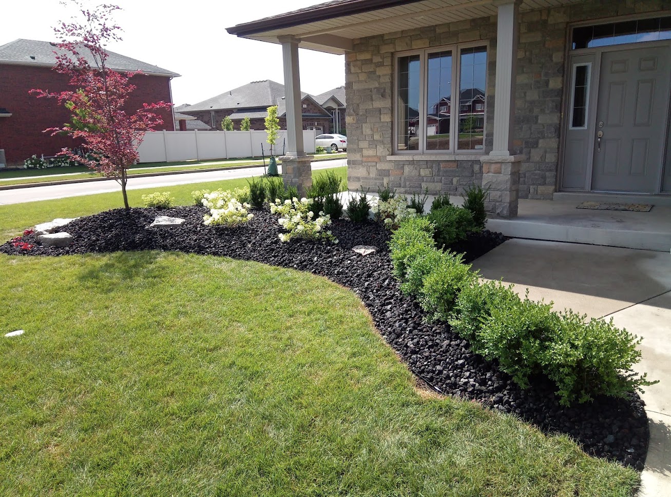 Front yard landscaping for the spring.